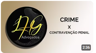 CRIME X CONTRAVENÇÃO PENAL